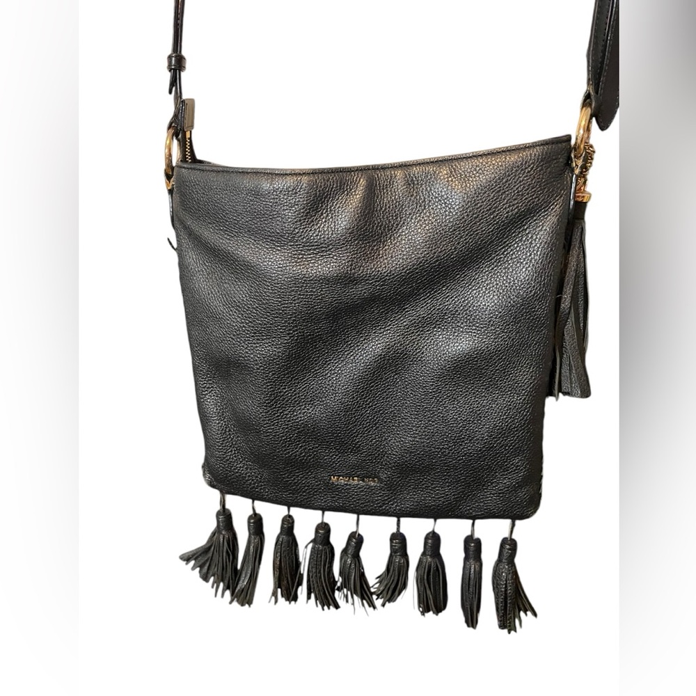 Michael kors bohemian cross body fringe leather bag